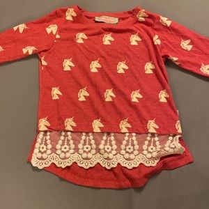 2t unicorn shirt